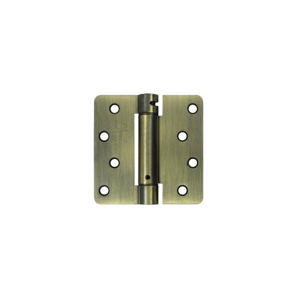 DSH4R45 Spring Hinge Antique Brass, 10PK